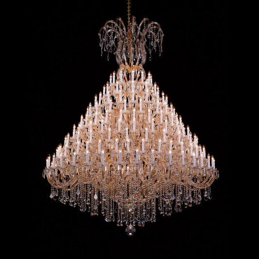 114X138 Inch Extra Large Chandelier Lighting for Hotel Lobby 200 Lights Oversized Foyer Crystal Lighting