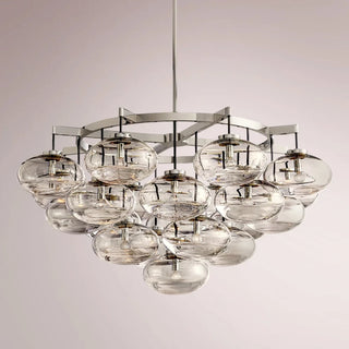 Kabrette Clear Glass Round Chandelier