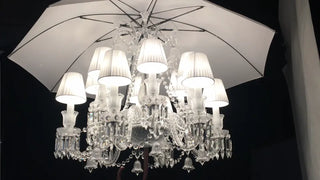 12 Lights Baccarat Crystal Lighting with Umbrella