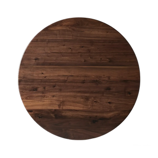 Jacob Solid Walnut Round Dining Table | Statement Sculptural Base Contemporary Furniture