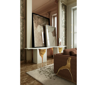 Lapiaz Consoles Azulejo Karst Sculpture Entryways Cabinet Table