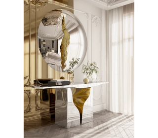 Lapiaz Consoles Azulejo Karst Sculpture Entryways Cabinet Table