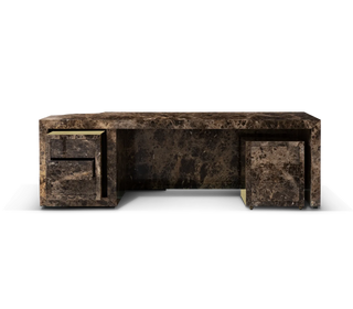 Lapiaz Karst Stone Marble Luxury Executive Desk