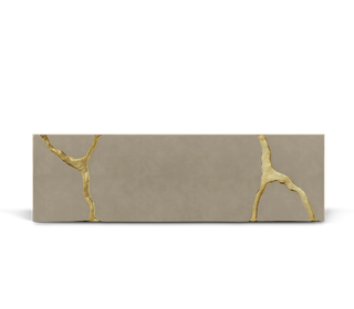 Lapiaz Kintsugi Velvet Polished Gold Luxury Headboard