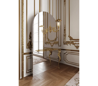 Lumiere Consoles Victorian Cast Brass Mirror Entryways Cabinet Table