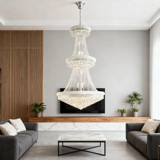42X72 Inch 48 Lights Elegant Empire K9 Crystal Chandelier