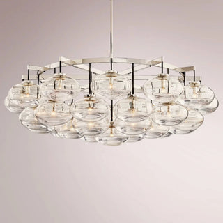 Kabrette Clear Glass Round Chandelier