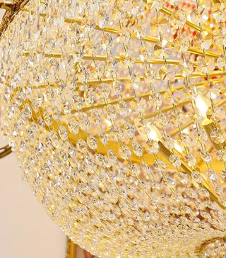 51X71 Inch Big French Empire Brass Crystal Chandelier for Foyer