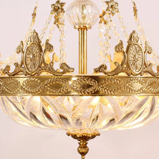 16 Inch Mini Chandelier Antique French Empire Brass Chandelier for Hallway