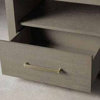 Modern Minimalist Wood Nightstand – Parsons Style Bedside Table with Storage Drawer