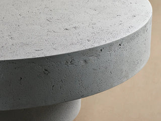 Modern Round Outdoor Concrete Coffee Table
