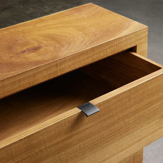 Modern Wood Nightstand with 2 Drawers – Closed Bedroom Bedside Storage Cabinet