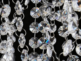 56 Lights Large Chandelier with Glass Shades 83"W  77"H