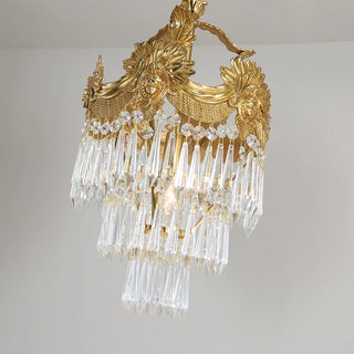 55 Inch Linear Chandelier Antique Copper and Crystal Kitchen Island Chandelier