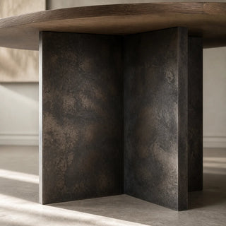 polanco-round-dining-table-wood-top-oxidized-steel-base