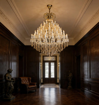 66 Lights Big Maria Theresa Chandelier 60X71 Inch Large Foyer Chandelier