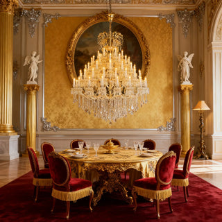 66 Lights Big Maria Theresa Chandelier 60X71 Inch Large Foyer Chandelier