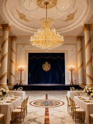 84 Inch Extra Large Crystal Chandelier Classical 72 Lights Maria Theresa Chandelier for Wedding Hall