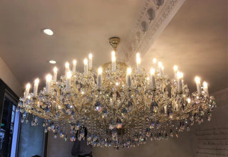 86 Inch Extra Wide Maria Theresa Chandelier for Wedding Hall 87"W 59"H