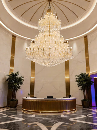9ft x 12 ft Extra Large Maria Theresa Chandelier for Big Hall 108"W 144"H