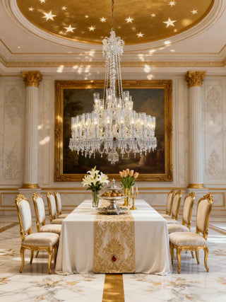 Big Lustre Baccarat 64 Lights Baccarat Crystal Lighting
