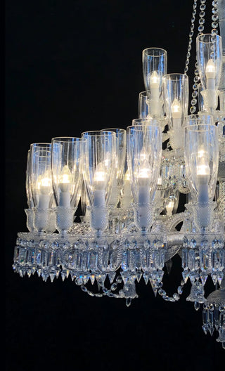 Big Lustre Baccarat 64 Lights Baccarat Crystal Lighting