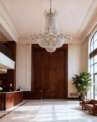 Big Royal Crystal Chandelier 63"W 67"H