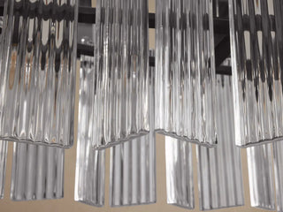 Delsie 52” Oval Clear Glass Chandelier XS2024-30701L51C