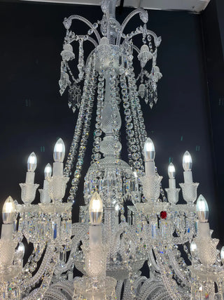 High Quality Copied 48 Lights Clear Zenith Baccarat Chandelier Crystal Lighting