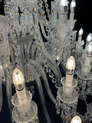 High Quality Copied 48 Lights Clear Zenith Baccarat Chandelier Crystal Lighting