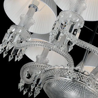High Quality Lustre Baccarat Copied Tourbillon Baccarat Chandelier with White Lampshades