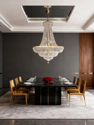 Luxury Crystal Chandelier Large Empire Chandelier 35"W 43"H