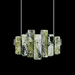 Modern Layered Luxury Stone LED Chandelier