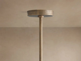 Modern Textured Cast Brass Round Chandelier