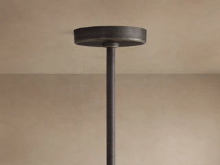 Modern Textured Cast Brass Round Chandelier