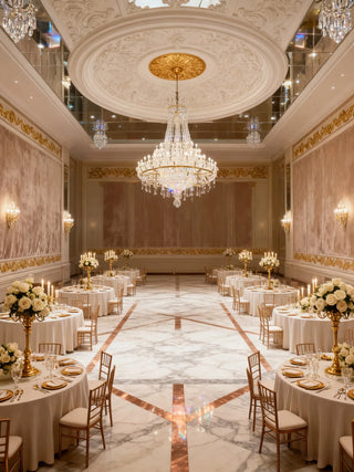 Round Crystal Chandelier for Wedding Hall 118"W 98"H
