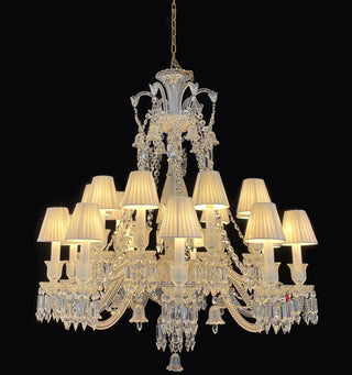 Short 18 Lights Replica Clear Zenith Baccarat Chandelier Crystal Lighting