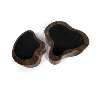 Luxury Hammered Brass Coffee Table with Wave Sculptural Design & Artisan Craftsmanship