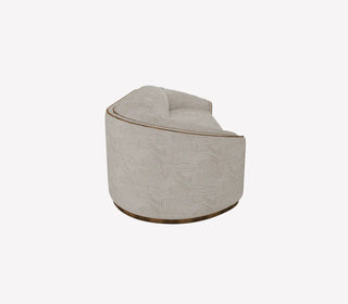 Luxury Curved Velvet Sofa with Gold Accents & Modern Designer Style