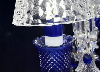 24 Lights Baccarat Chandelier Blue & Clear Baccarat Crystal Lighting