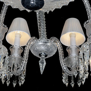 24 Lights Baccarat Crystal Chandelier with Lampshades