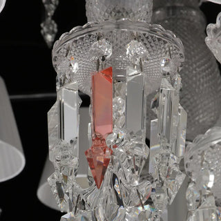 24 Lights Baccarat Crystal Chandelier with Lampshades