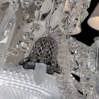 24 Lights Baccarat Crystal Chandelier with Lampshades