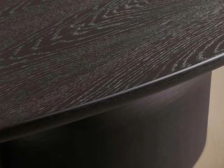 Perth Hand Sculpted Oval Oak Dining Table | Artisan Modern Solid Wood Dining Furniture