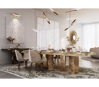 Empire Poplar Root Dining Table