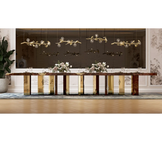 Empire Poplar Root Dining Table