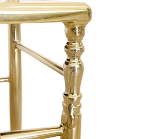 Emporium Gold Surrealist Cast Aluminium Sculpture Dining Chair
