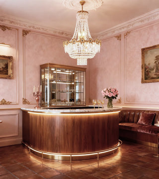 24X30 Inch Classical French Empire Brass and Crystal Chandelier