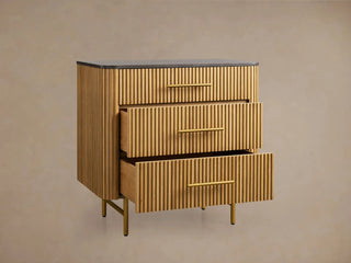 Finley Closed Nightstand & Three-Drawer Chest