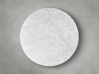 Finley Round Storage Coffee Table: Minimalist Fluted Base Storage Coffee Table